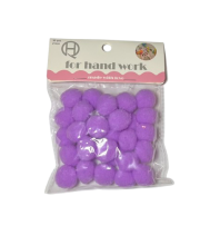 Pomponai alyvinės spalvos 2.0cm 30vnt