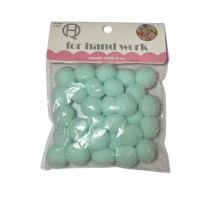 Pomponai mėtų spalvos 2.0cm 30vnt