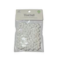 Pomponai baltos sp. 100 vnt 10mm