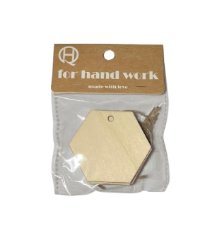 Medinės žaisliukai formelės dekoravimui su virvute 5vnt