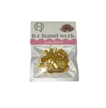 Užsegimas apyrankių gamybai auksinė sp. 10mm 50vnt