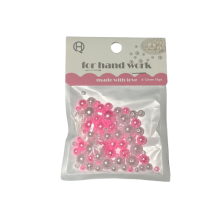 Karoliukai veriami ružavi, balti 4-12 mm 15gr