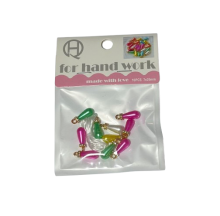 Karoliukai apyrankių vėrimui, lašo formos įv. sp.7x20mm 5vnt