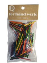 Mediniai pagaliukai spalvoti 15gr