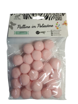 Pomponai koralų sp. 20mm 25vnt