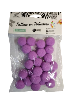 Pomponai violetinės  sp. 20mm 25vnt