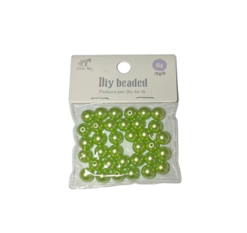 Karoliukai vėrimui žalios sp.10mm.15g