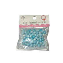 Karoliukai apyrankių vėrimui žydri 8mm 20gr