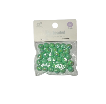 Karoliukai apyrankių žalios sp. 10mm 15gr