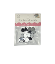 Kristalai lašo formos juodos sp.10x14mm 15vnt