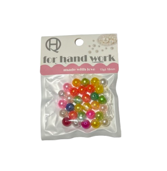 Karoliukai apyrankių vėrimui įv.sp. 10mm 15gr
