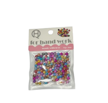 Karoliukai apyrankių vėrimui įvairiaspalviai 6mm 15gr