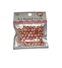 Karoliukai apyrankių vėrimui įvairiaspalviai 8mm 20gr