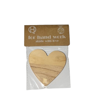 Medinė dekoracija Širdis 0.5x8cm 1vnt