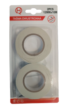 Dvipusė lipni juosta 12mm x 10m 2 vnt