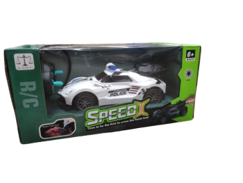 Policijos automobilis su pultu