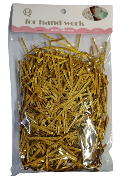 Smulkintos popieriaus drožlės su blizgučiais 20gr įv. spalvų