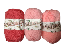 Mezgimo siūlai akriliniai 50gr įv. spalvų