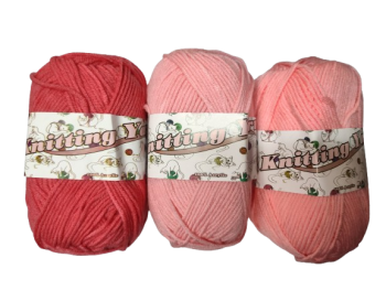 Mezgimo siūlai akriliniai 50gr įv. spalvų