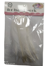 Dekoracija Plunksnos baltos 12 vnt 15-20cm