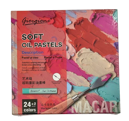 Aliejinė pastelė 24+2 spalvos