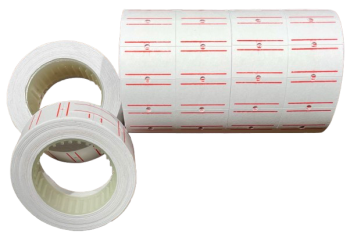 Baltos Kainų Etiketės 22x12 mm, 1 Vnt