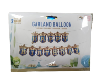Balionų girlianda HAPPY BIRTHDAY