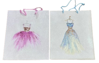 Dovanų maišelis 32x26x12 cm SUKNELĖ – stilingas ir praktiškas pasirinkimas dovanoms