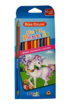 Dvipusiai Spalvoti Pieštukai Star Color, 12 vnt. = 24 Spalvos