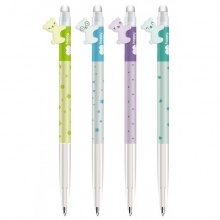 Gelio rašiklis Happy Color automatinis Hello Bears 0.5mm save trinantis, mėlynas HA 4121 01HB-3