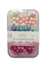 Karoliukų rinkinys 70gr. įv.spalvų