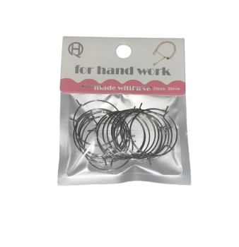 Užsegimas 30mm sidabro sp. 20vnt