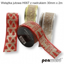 Dekoratyvinė džiuto juostelė 30mm 2m PENWORD