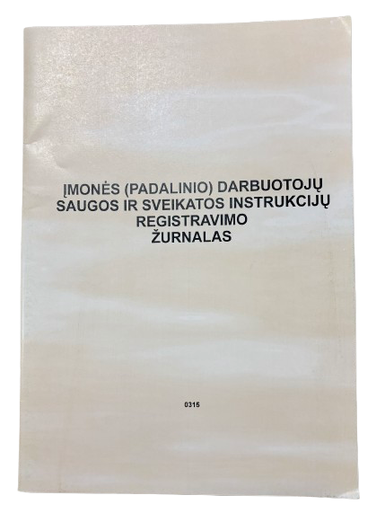 Įmonės darbuotojų saugos ir sveikatos instrukcijų registravimo žurnalas