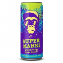 Gėrimas gazuotas SUPER MANKI energinio gėrimo skonio 0,33l
