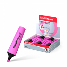 Teksto žymeklis V-12, ErichKrause, storis 0,6-5,2mm, rožinės spalvos