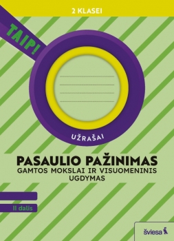 Pasaulio pažinimas. Gamtos mokslai ir visuomeninis ugdymas užrašai TAIP 2 klasė 2 dalis atn. 2024m.
