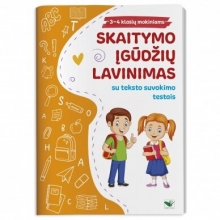Skaitymo įgūdžių lavinimas su teksto suvokimo testais 3-4 klasių mokiniams
