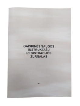 Gaisrinės saugos instruktažų registracijos žurnalas