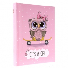 Foto albumas GED OWL PINK 10x15, 200, kišeninis, knyginio rišimo