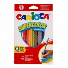 Pieštukai spalvoti Carioca Supercolor 18 spalvų