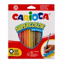 Pieštukai spalvoti Carioca Supercolor 24 spalvos