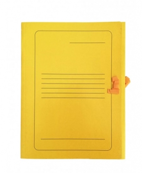 Aplankas kartoninis A4 su raišteliais, 300 gsm, geltonos spalvos