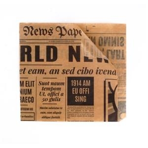 Maišeliai popieriniai mėsainiams OLDNEWS su PE 15x15cm 250 vnt