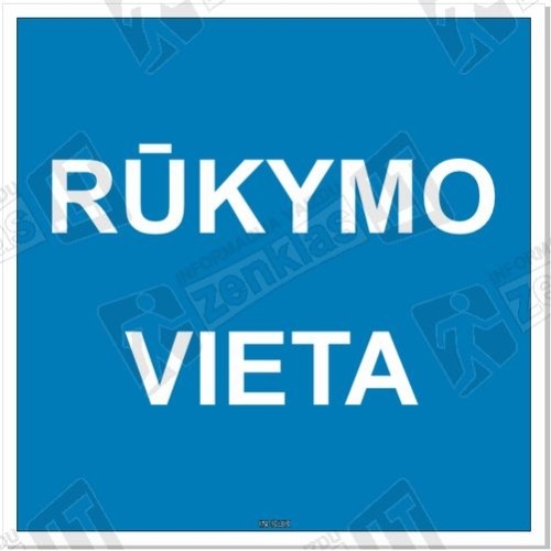 Lentelė Rūkymo vieta 200x200mm.