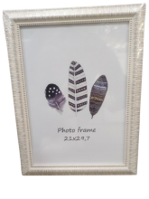 Rėmelis 21x29,7cm NIKO 1303537 plastikas, balta su sidabru