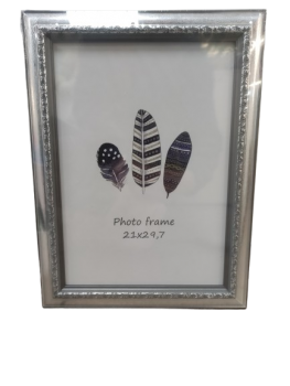 Rėmelis 21x29,7cm SEUL 1303331 plastikinis sidabrinis