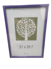 Rėmelis 21x29,7cm AURA 1303042 plastikas, violėtinės spalvos