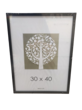 Rėmelis 30x40cm AURA 1303031 plastikinis juodos spalvos