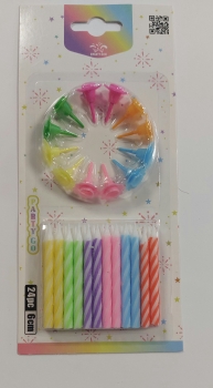 Gimtadienio žvakutės 24vnt 6cm